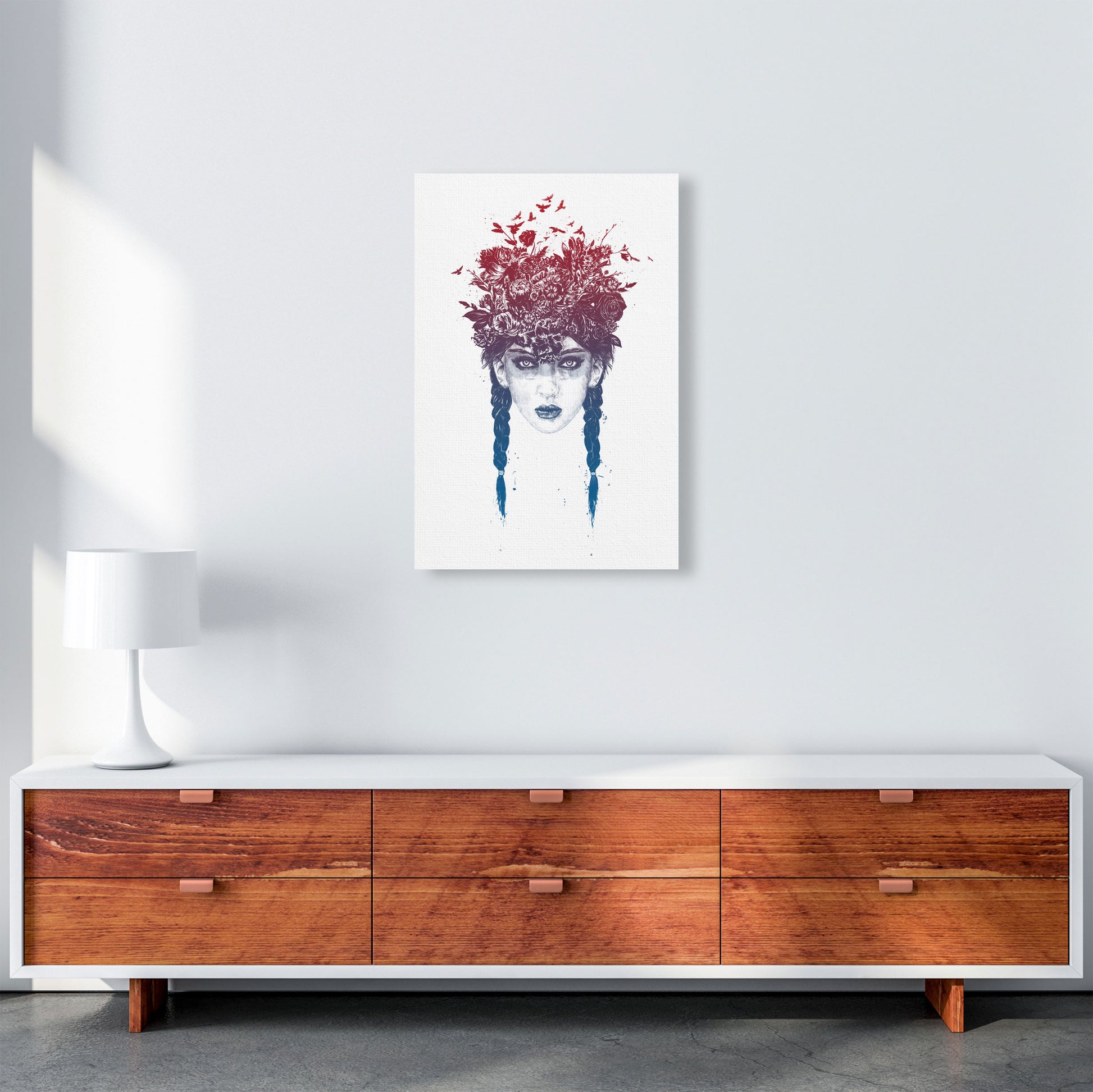 Summer Queen Colour Art Print by Balaz Solti A2 Canvas