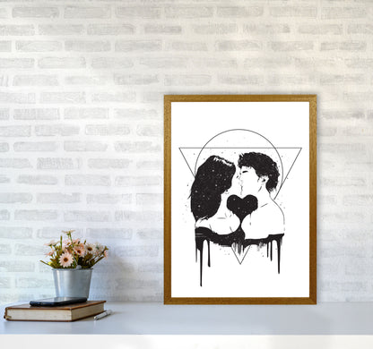 Cosmic Love B&W Art Print by Balaz Solti A2 Print Only