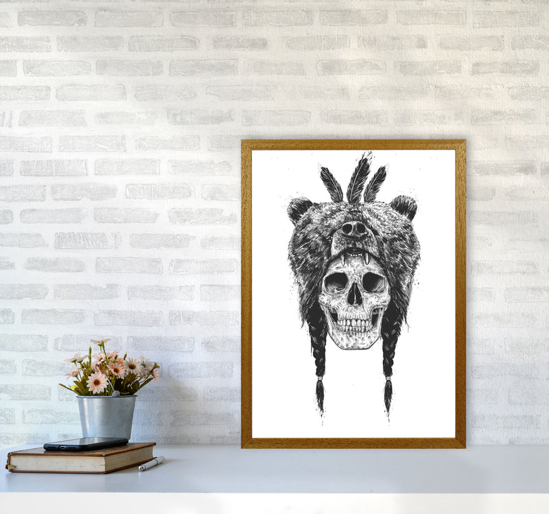 Dead Shaman B&W Gothic Art Print by Balaz Solti A2 Print Only