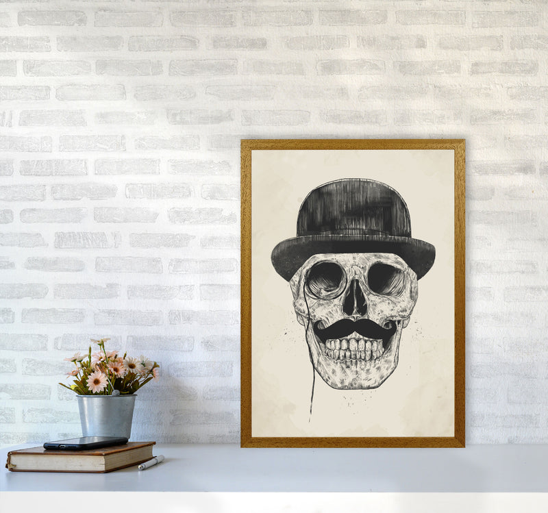 Gentlemen Never Die Skull Art Print by Balaz Solti A2 Print Only