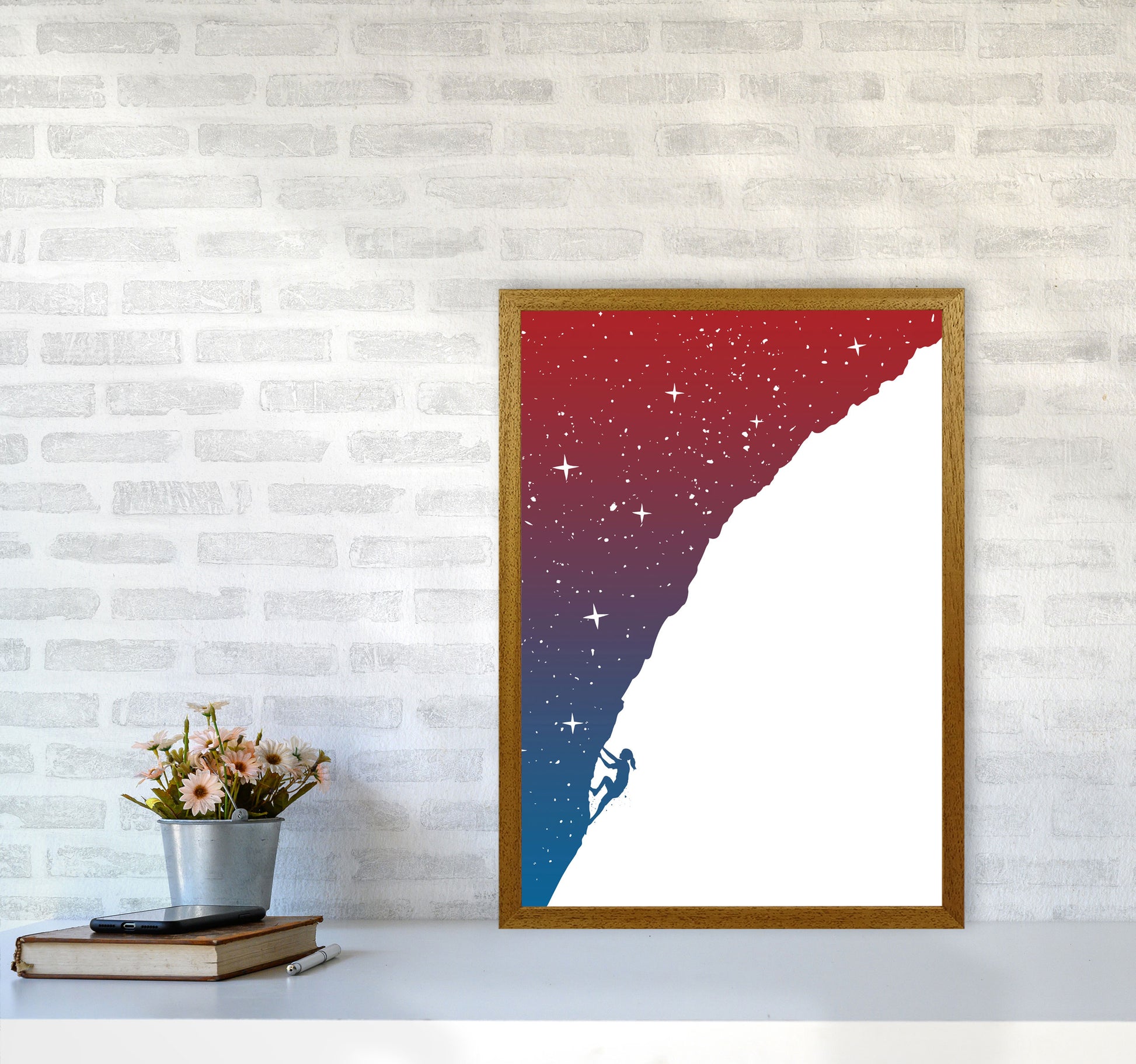 Night Climber Colour Art Print by Balaz Solti A2 Print Only