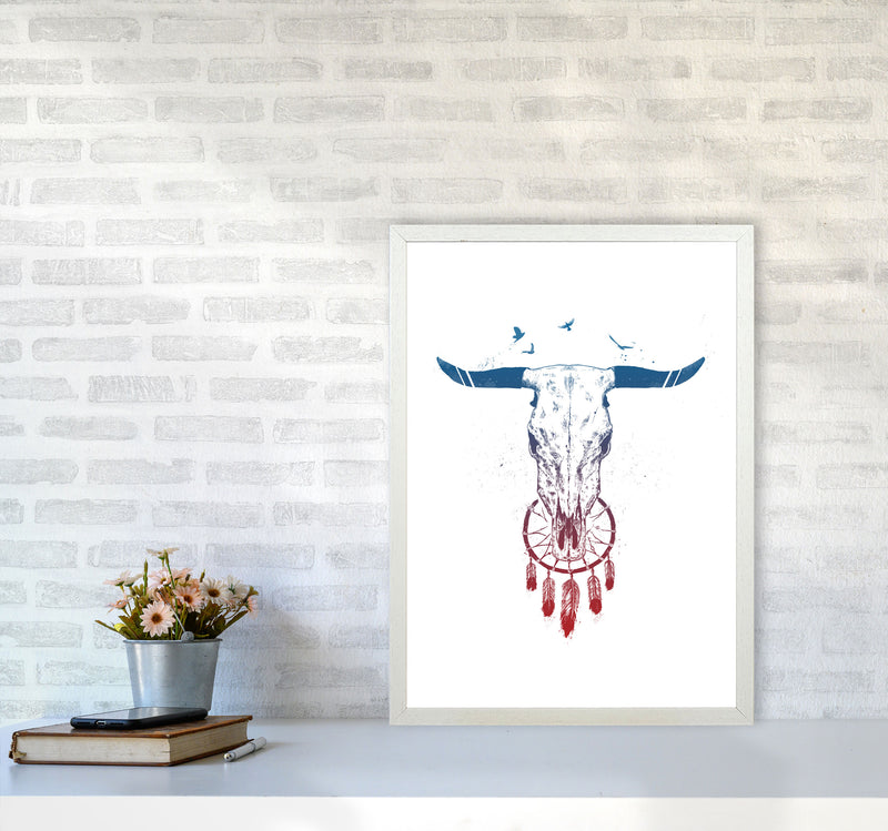 Beautiful Dream Animal Art Print by Balaz Solti A2 Oak Frame
