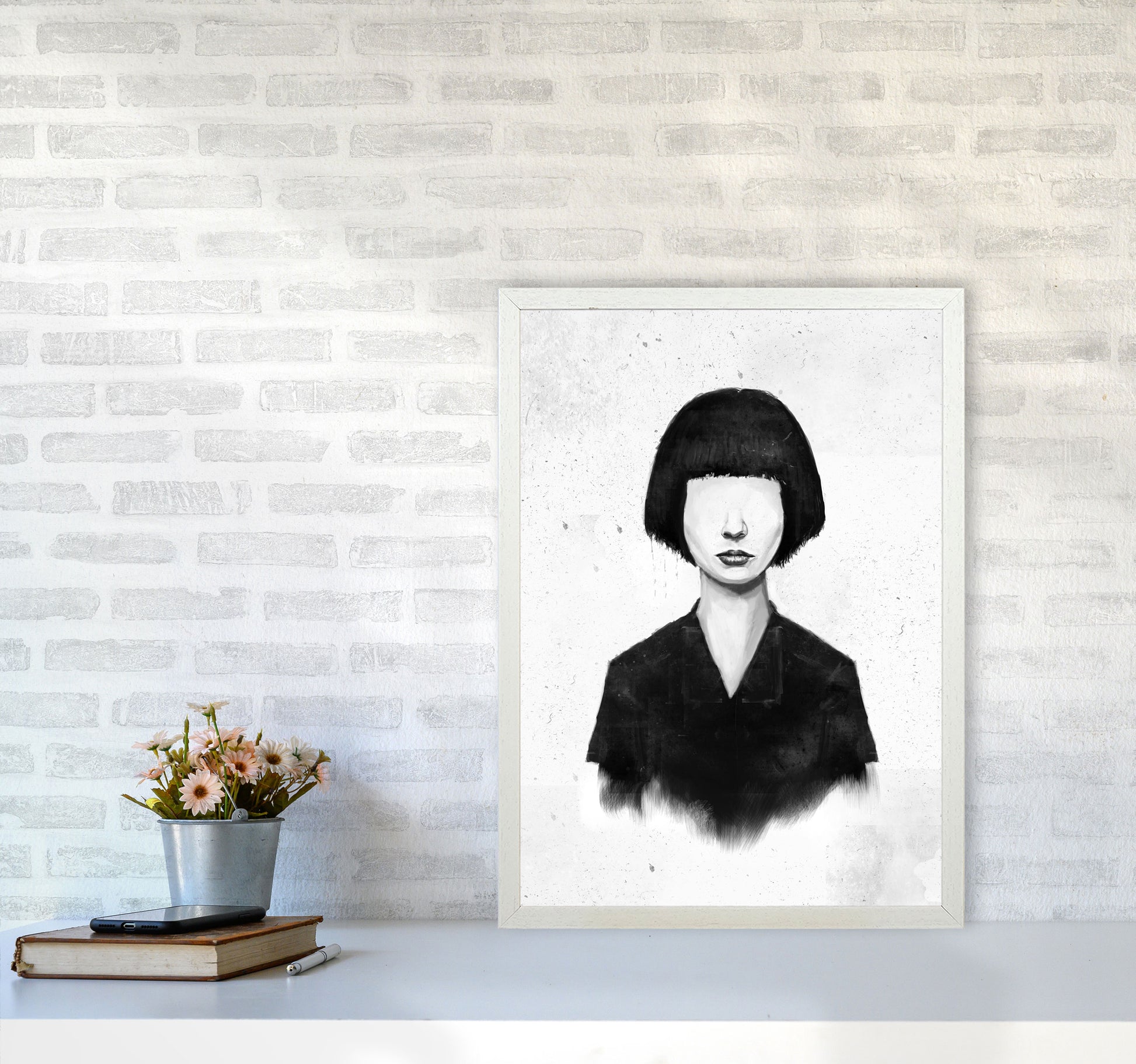 What You See Is What You Get Art Print by Balaz Solti A2 Oak Frame