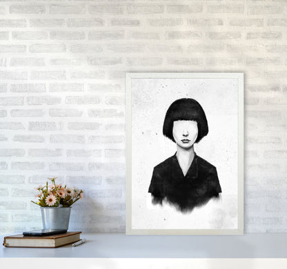 What You See Is What You Get Art Print by Balaz Solti A2 Oak Frame