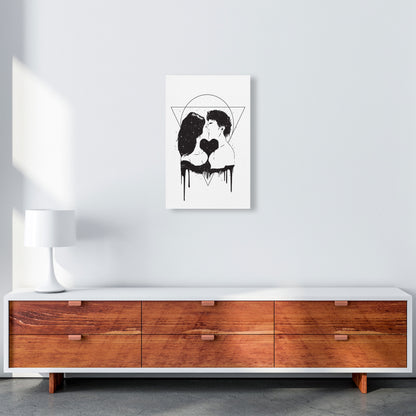 Cosmic Love B&W Art Print by Balaz Solti A3 Canvas