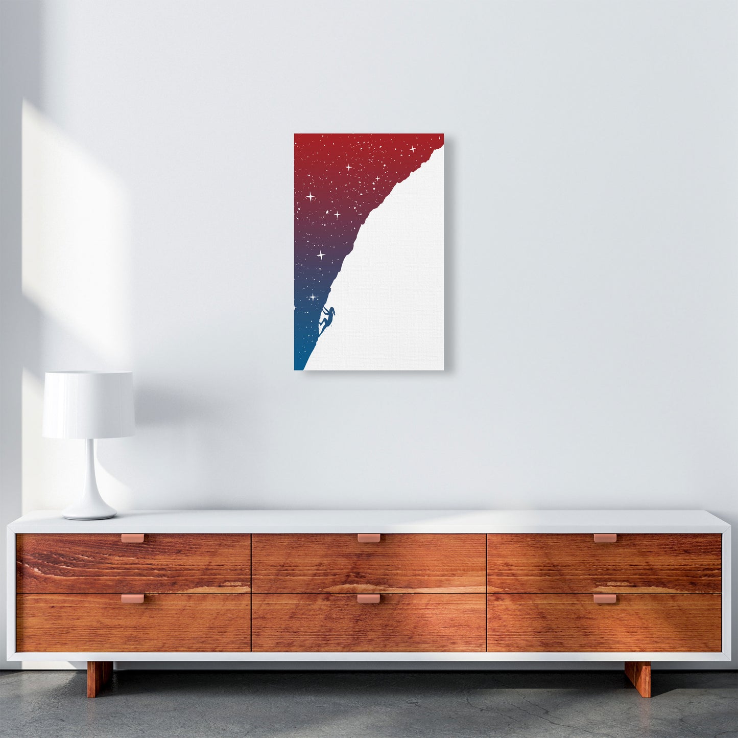Night Climber Colour Art Print by Balaz Solti A3 Canvas