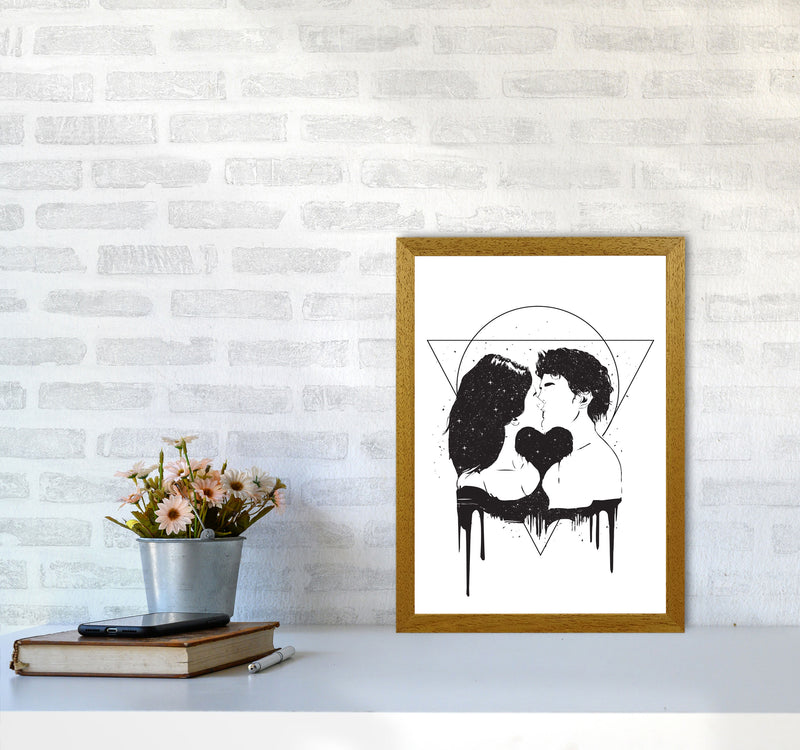 Cosmic Love B&W Art Print by Balaz Solti A3 Print Only