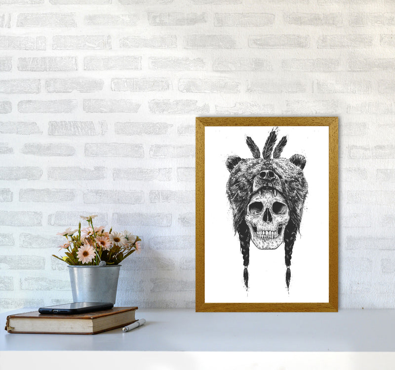 Dead Shaman B&W Gothic Art Print by Balaz Solti A3 Print Only