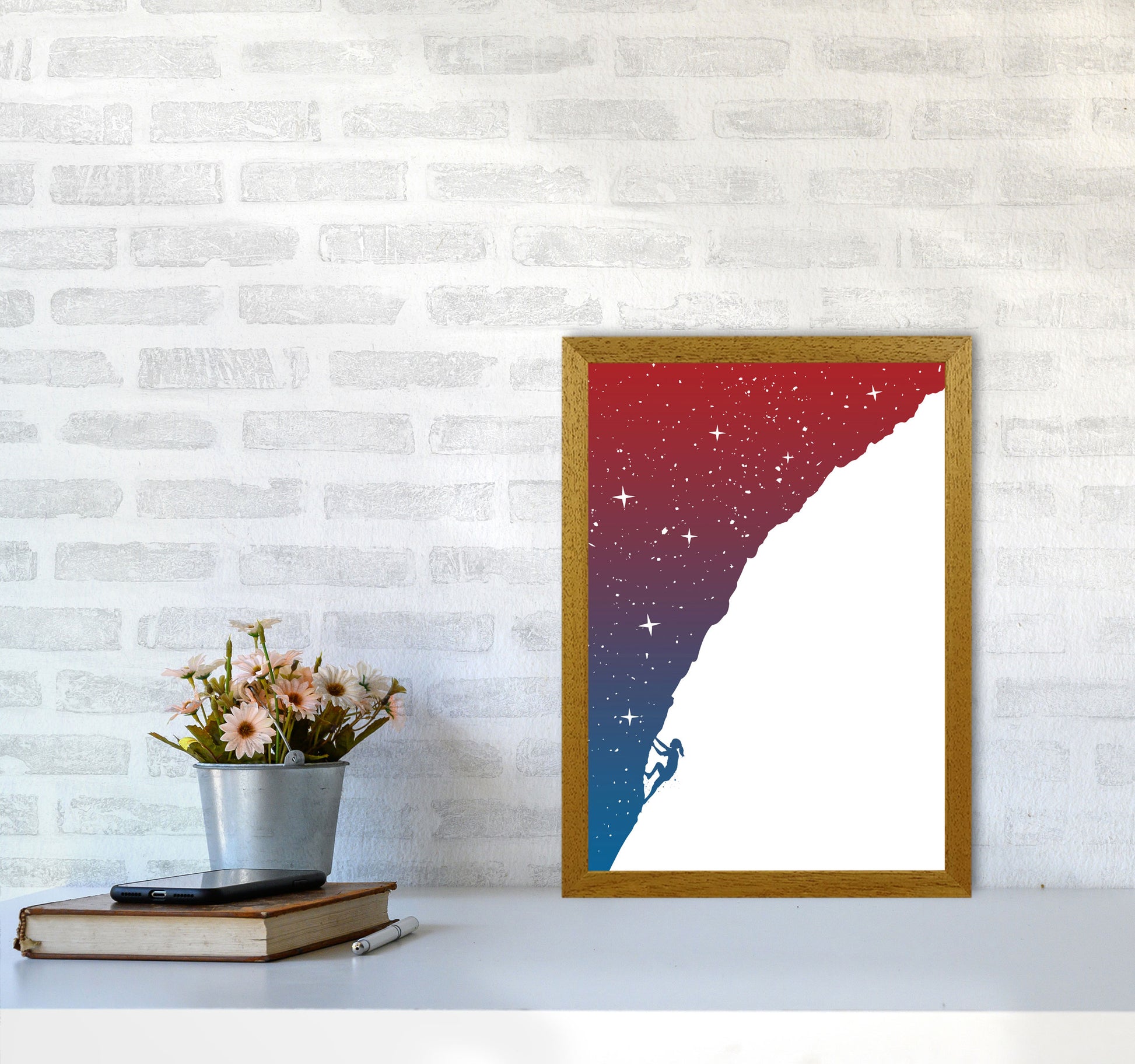 Night Climber Colour Art Print by Balaz Solti A3 Print Only