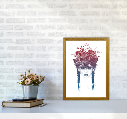 Summer Queen Colour Art Print by Balaz Solti A3 Print Only
