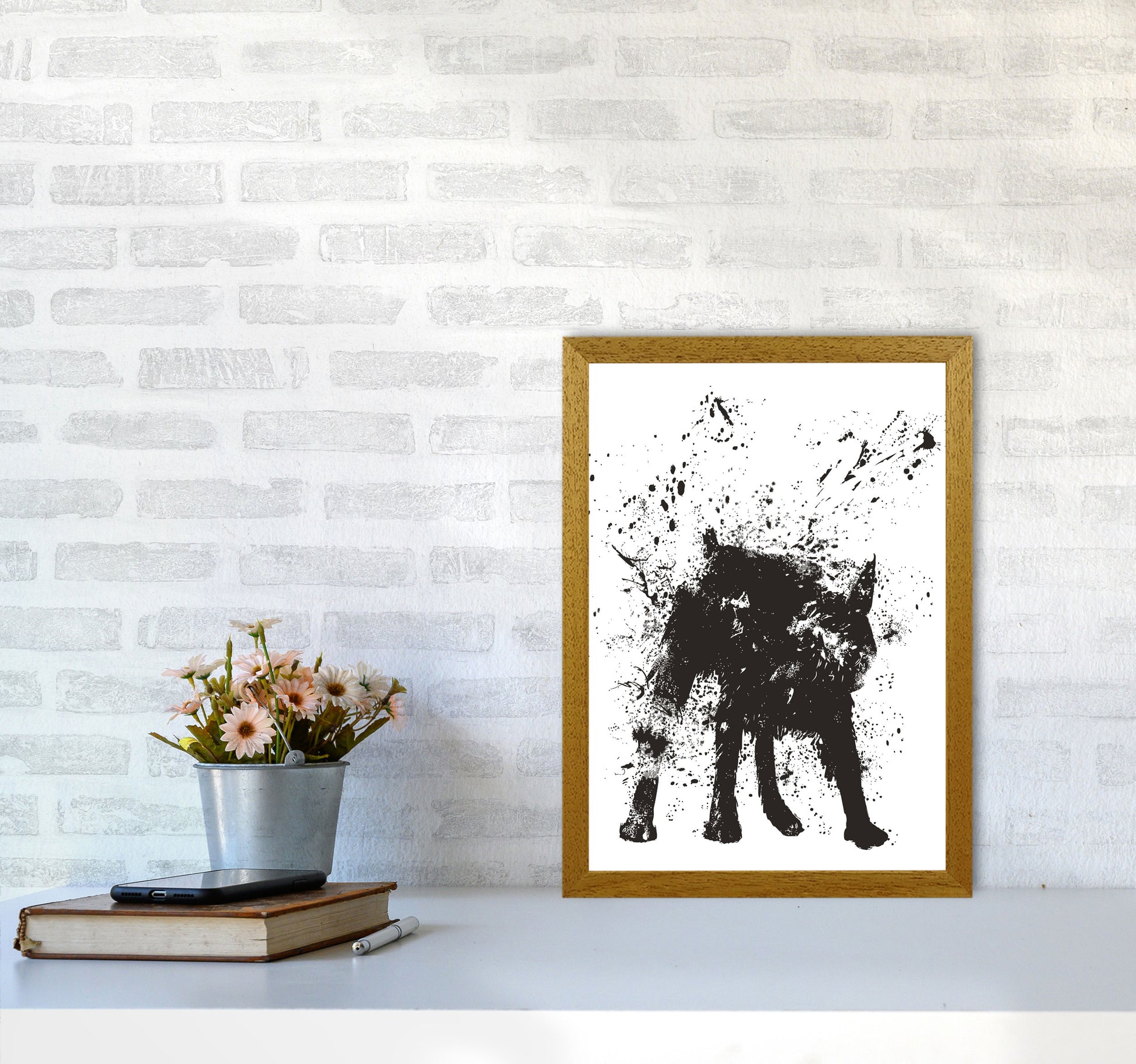 Wet Dog Animal Art Print by Balaz Solti A3 Print Only