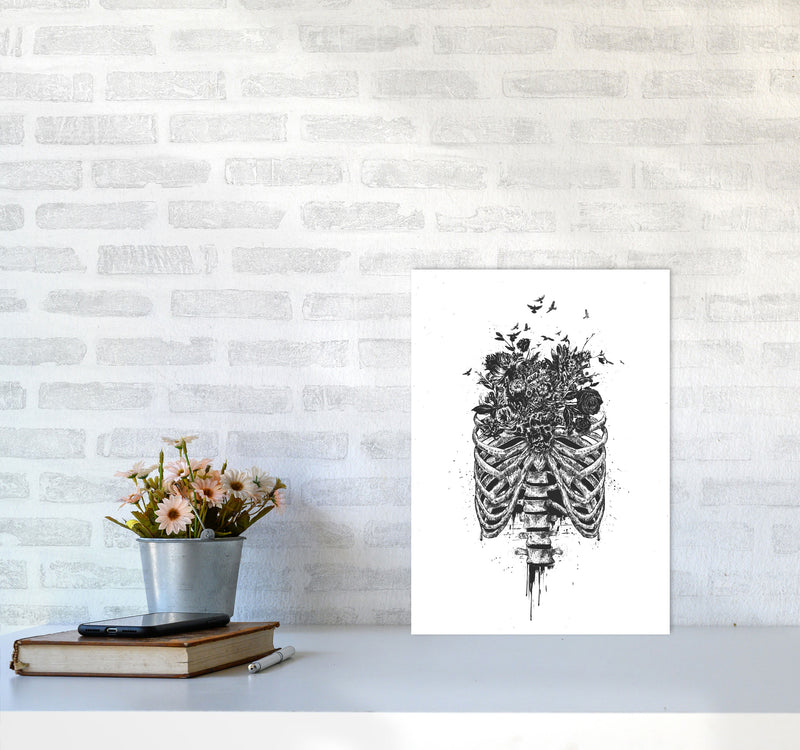 New Life Gothic Art Print by Balaz Solti A3 Black Frame