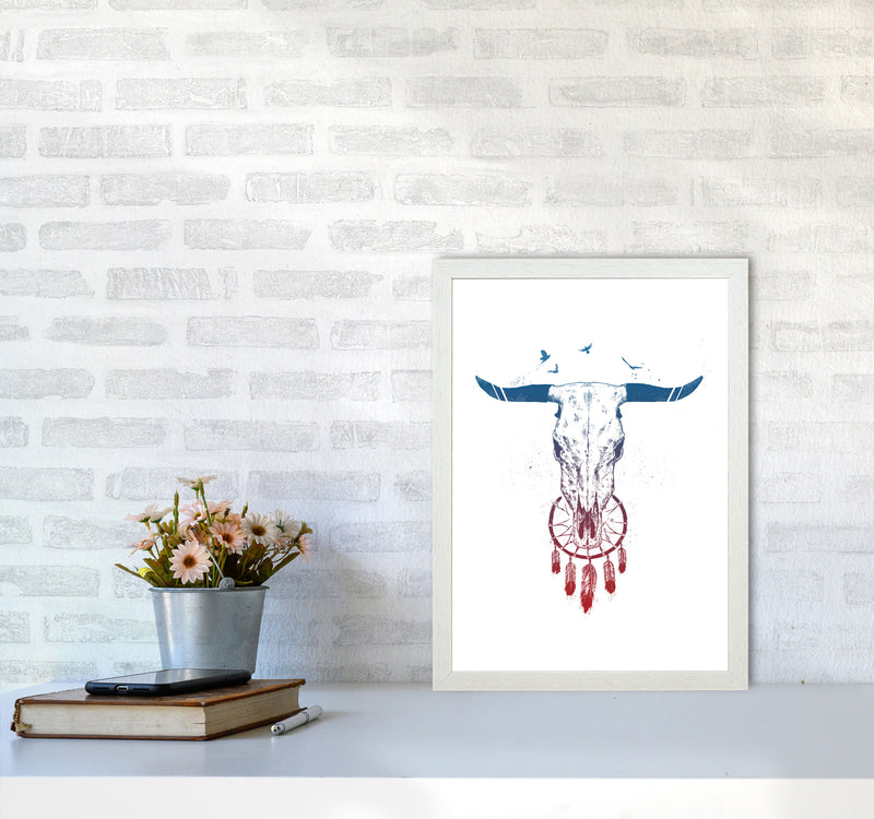 Beautiful Dream Animal Art Print by Balaz Solti A3 Oak Frame