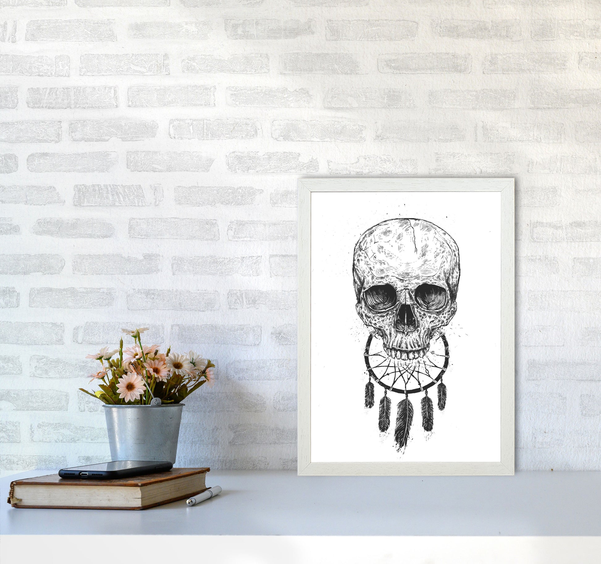 Dream Forever Gothic Art Print by Balaz Solti A3 Oak Frame
