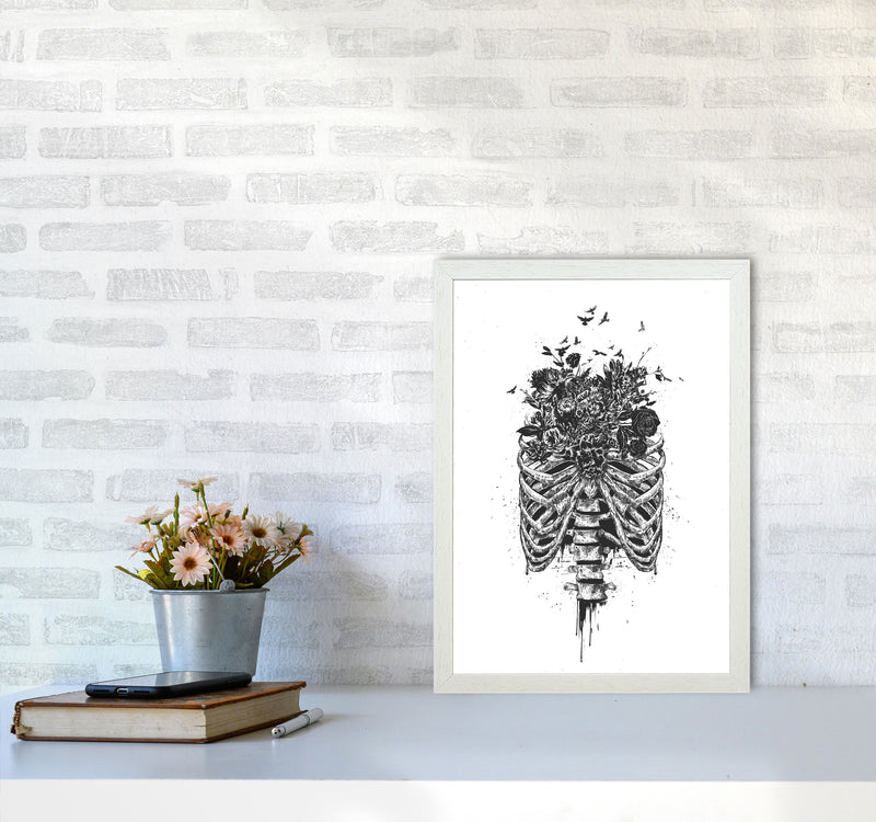 New Life Gothic Art Print by Balaz Solti A3 Oak Frame