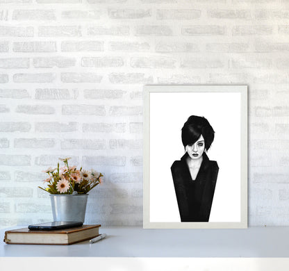 The Widow Art Print by Balaz Solti A3 Oak Frame