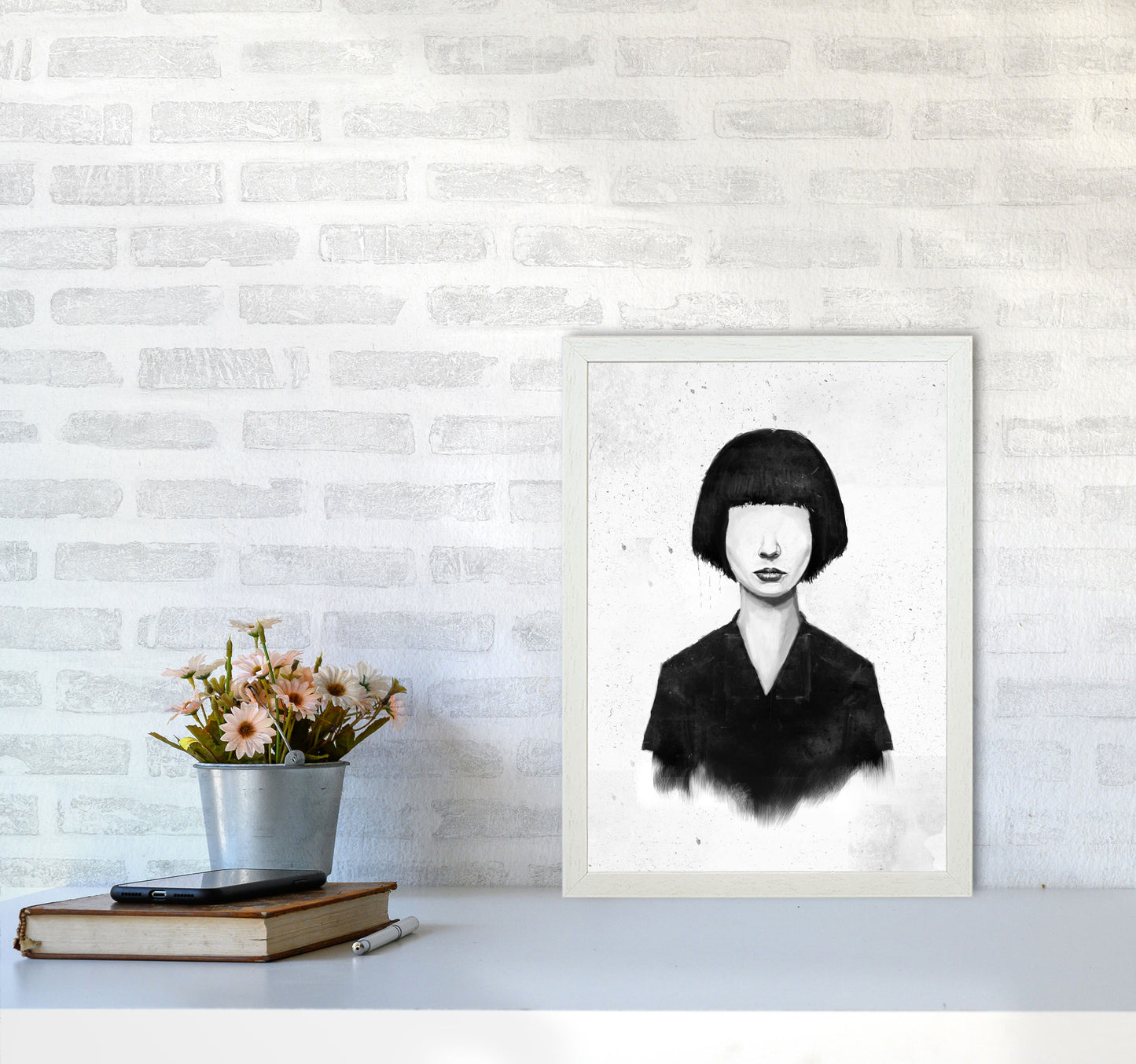 What You See Is What You Get Art Print by Balaz Solti A3 Oak Frame