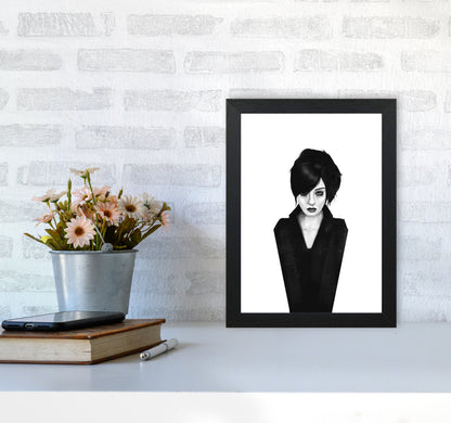 The Widow Art Print by Balaz Solti A4 White Frame