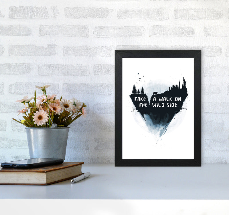 Walk On The Wild Side Art Print by Balaz Solti A4 White Frame