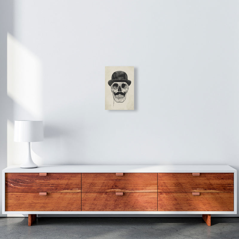 Gentlemen Never Die Skull Art Print by Balaz Solti A4 Canvas