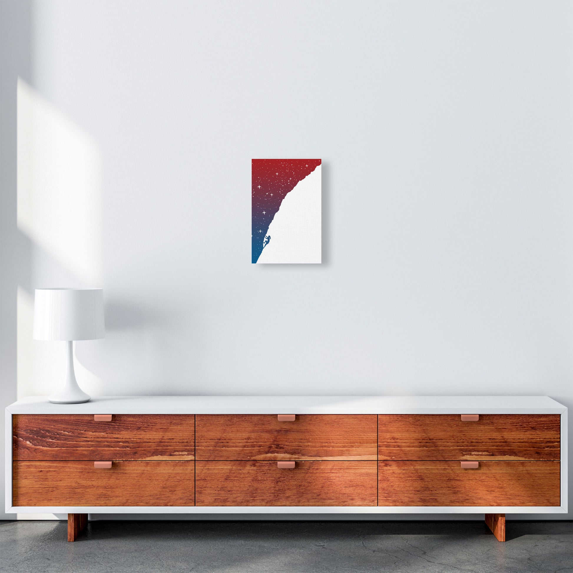 Night Climber Colour Art Print by Balaz Solti A4 Canvas