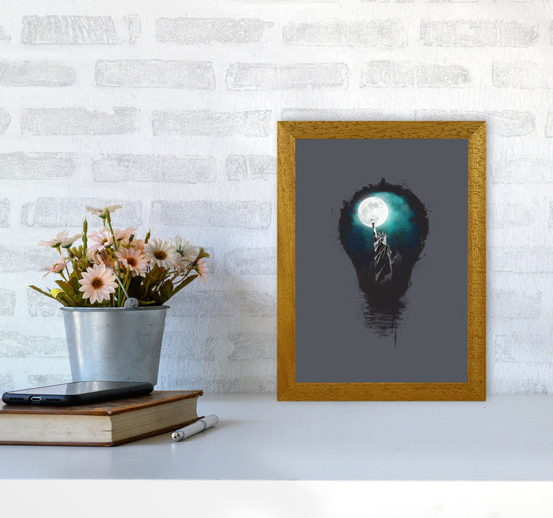 Big City Lights Art Print by Balaz Solti A4 Print Only