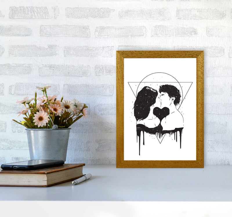 Cosmic Love B&W Art Print by Balaz Solti A4 Print Only