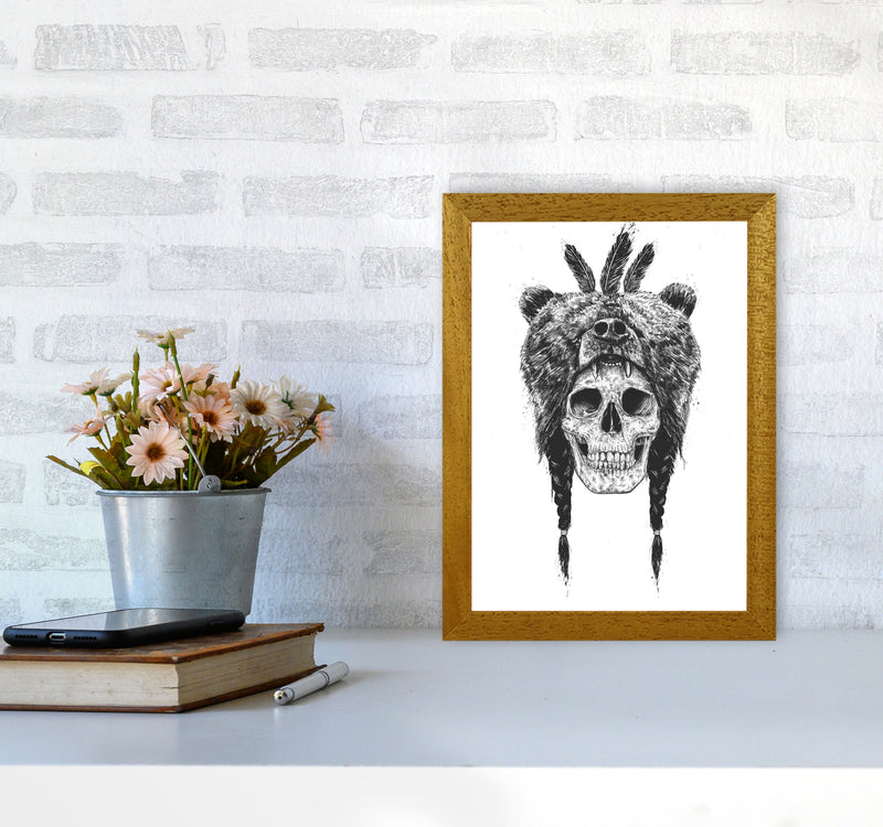 Dead Shaman B&W Gothic Art Print by Balaz Solti A4 Print Only