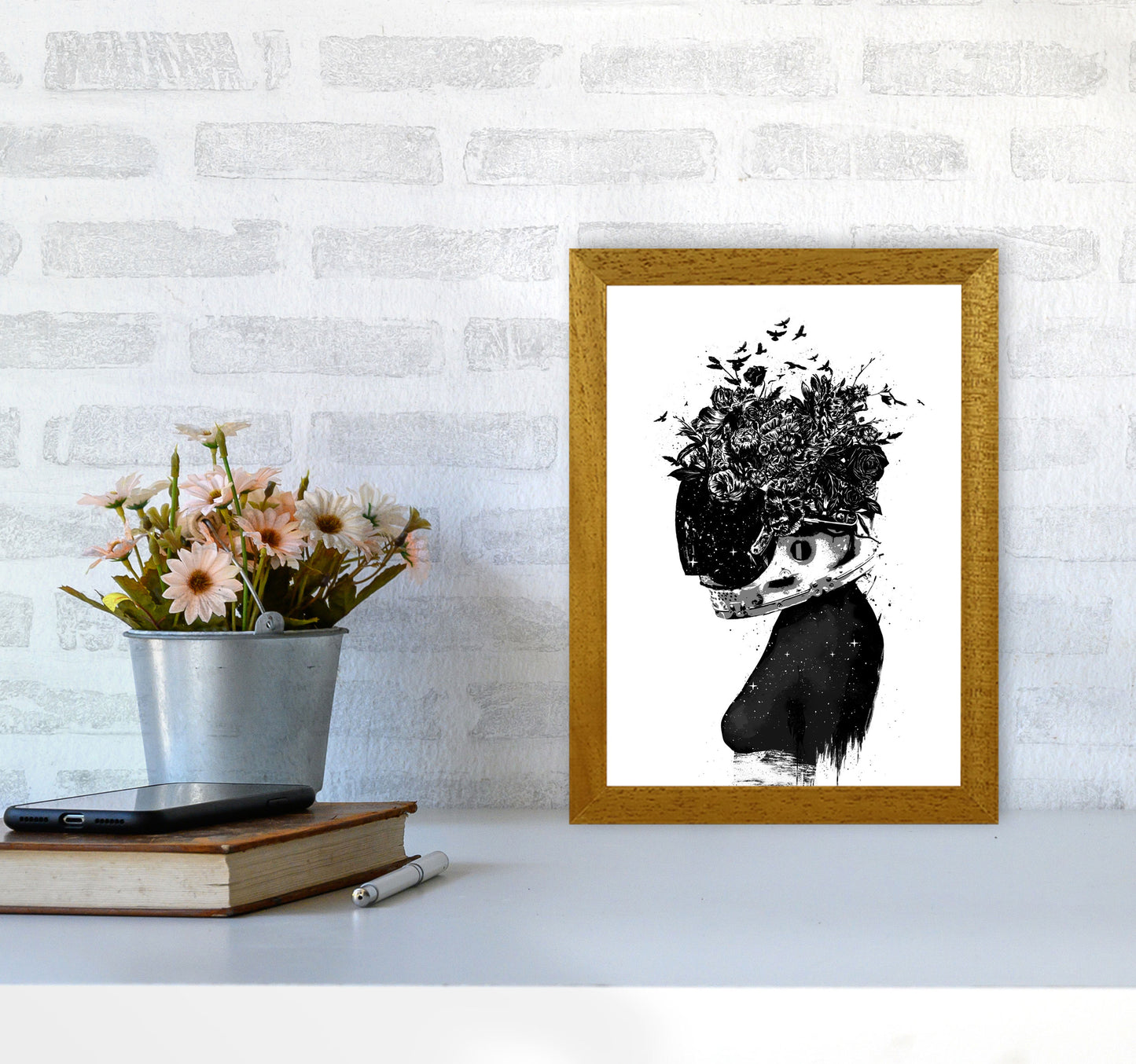 Hybrid Girl Art Print by Balaz Solti A4 Print Only