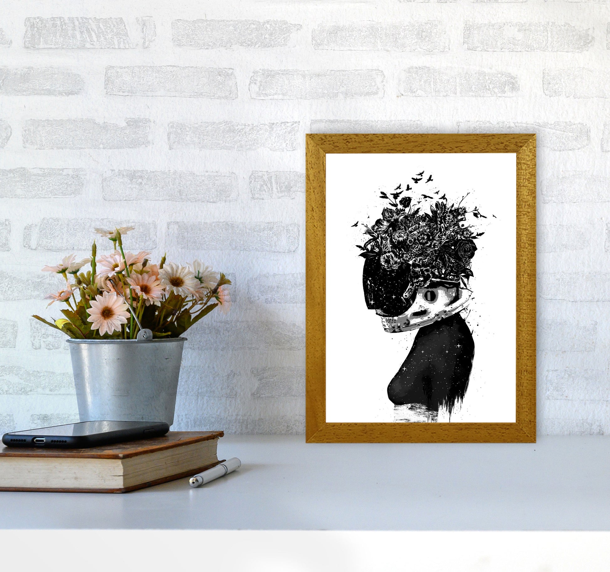 Hybrid Girl Art Print by Balaz Solti A4 Print Only