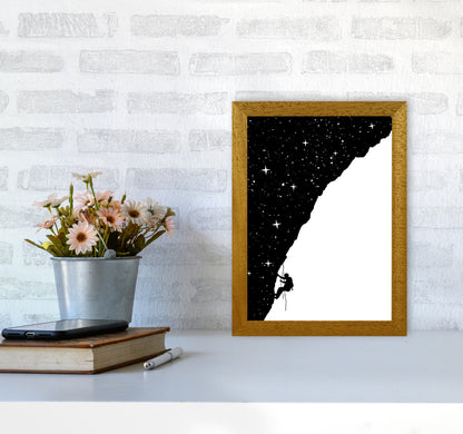 Night Climber B&W Art Print by Balaz Solti A4 Print Only