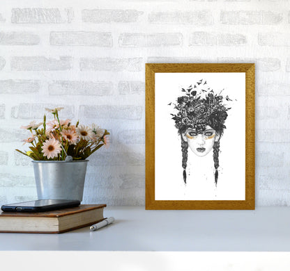 Summer Queen B&W Art Print by Balaz Solti A4 Print Only