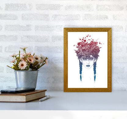 Summer Queen Colour Art Print by Balaz Solti A4 Print Only