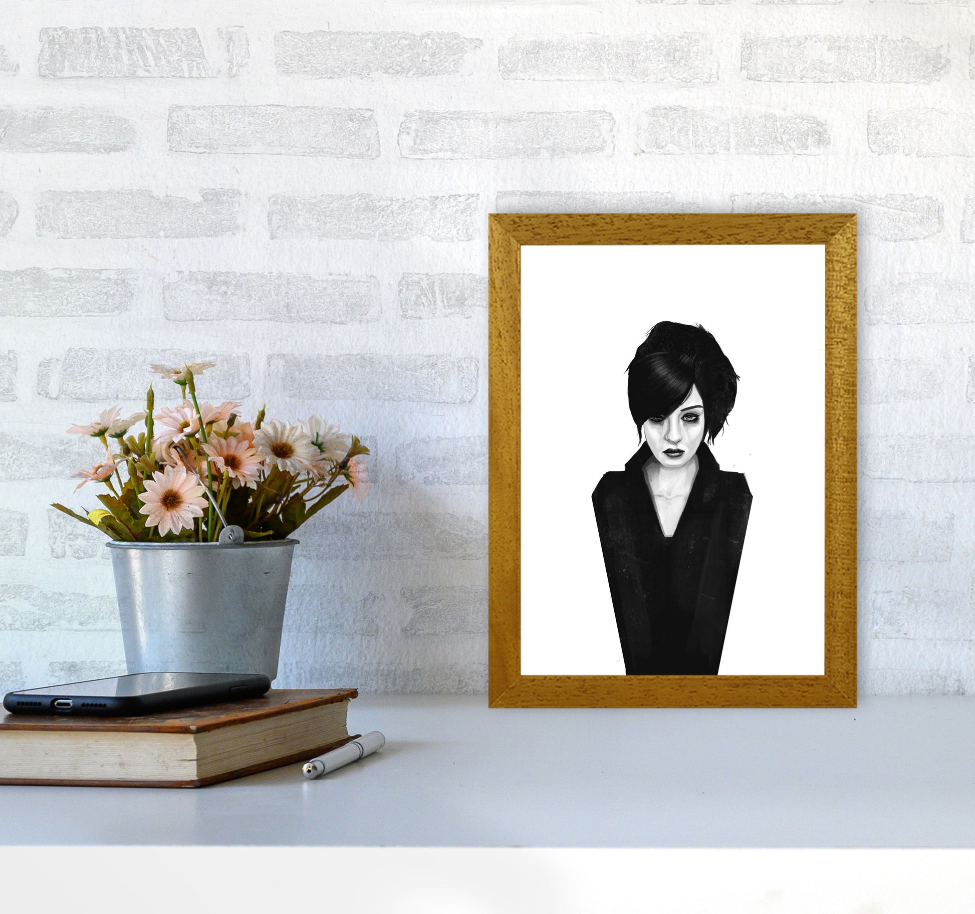 The Widow Art Print by Balaz Solti A4 Print Only