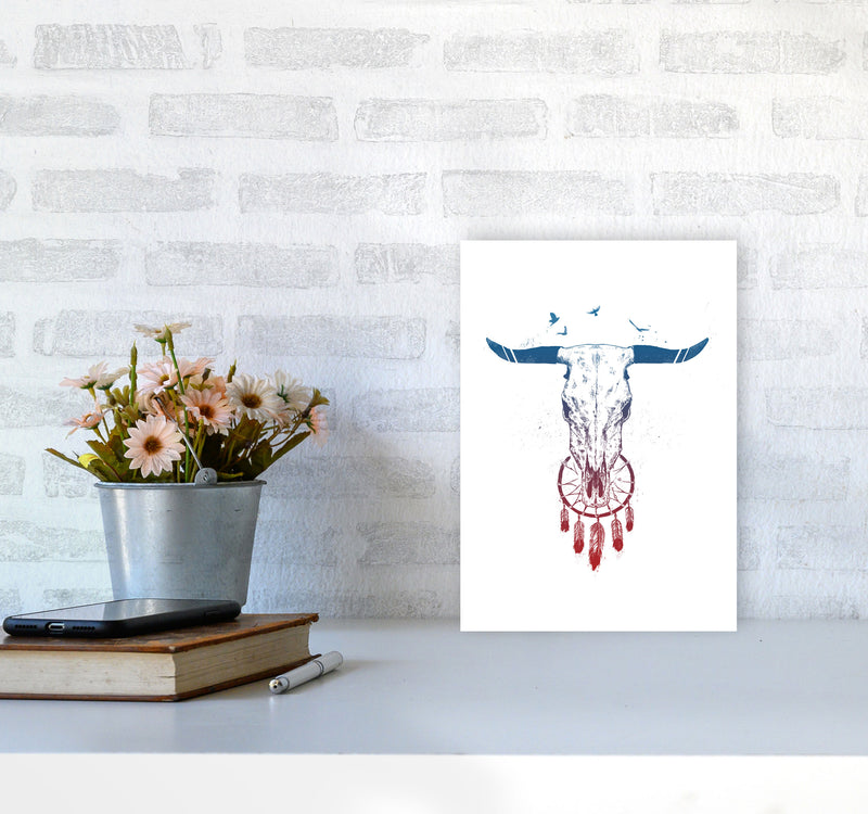 Beautiful Dream Animal Art Print by Balaz Solti A4 Black Frame
