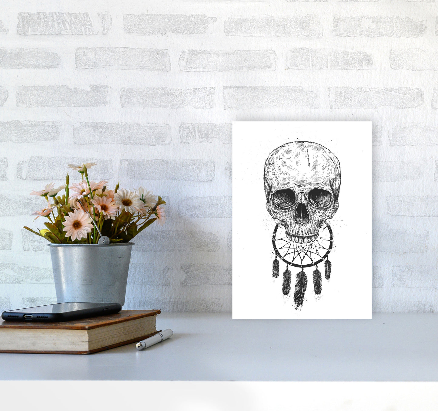 Dream Forever Gothic Art Print by Balaz Solti A4 Black Frame
