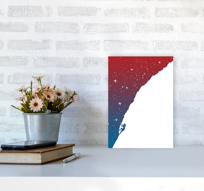 Night Climber Colour Art Print by Balaz Solti A4 Black Frame