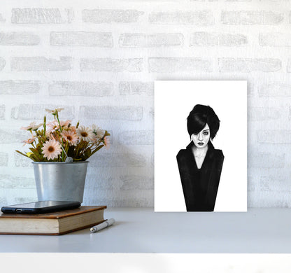 The Widow Art Print by Balaz Solti A4 Black Frame
