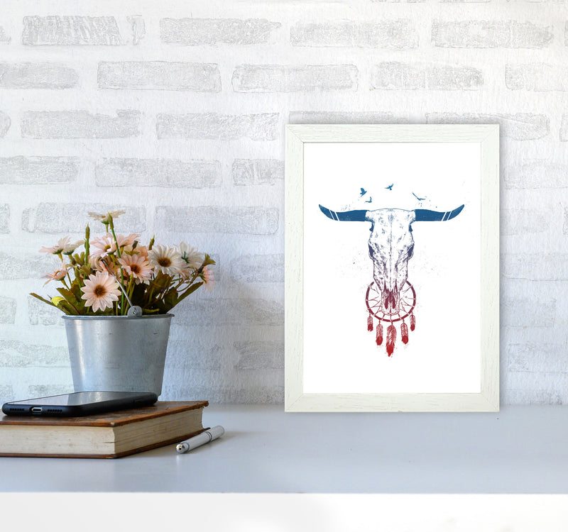 Beautiful Dream Animal Art Print by Balaz Solti A4 Oak Frame