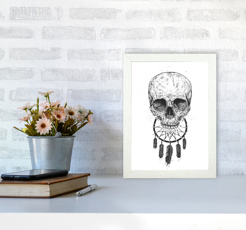 Dream Forever Gothic Art Print by Balaz Solti A4 Oak Frame