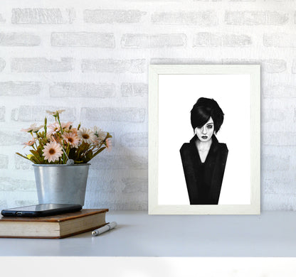 The Widow Art Print by Balaz Solti A4 Oak Frame