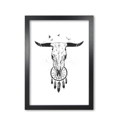 Beautiful Dream B&W Animal Art Print by Balaz Solti Black Grain