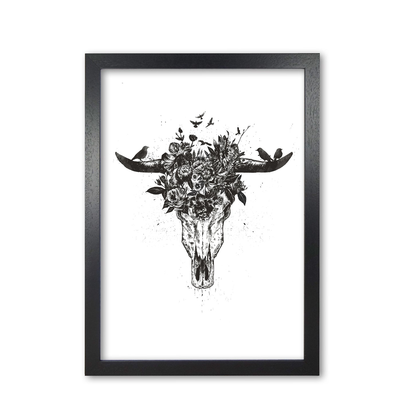 Dead Summer B&W Animal Art Print by Balaz Solti Black Grain