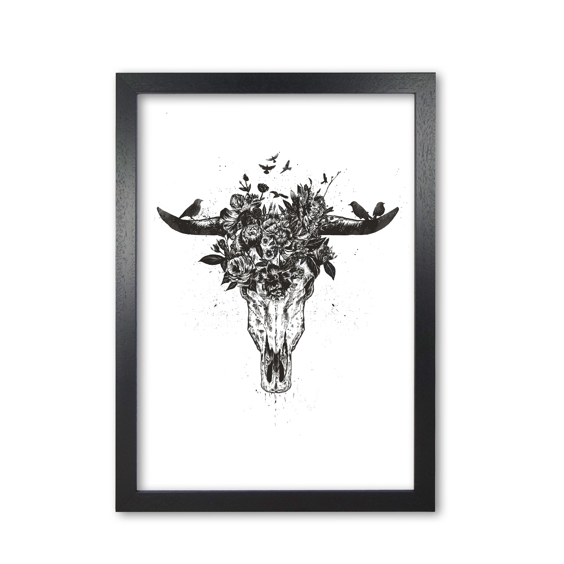 Dead Summer B&W Animal Art Print by Balaz Solti Black Grain