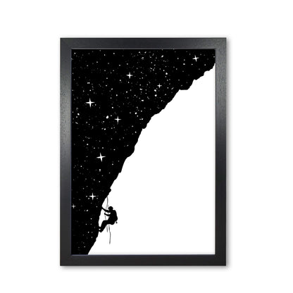 Night Climber B&W Art Print by Balaz Solti Black Grain