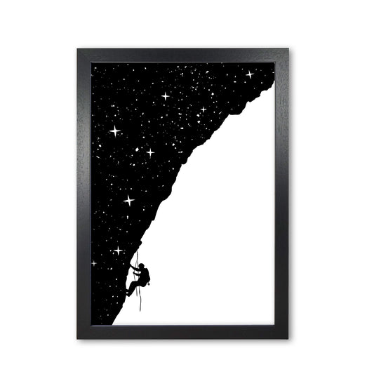 Night Climber B&W Art Print by Balaz Solti Black Grain