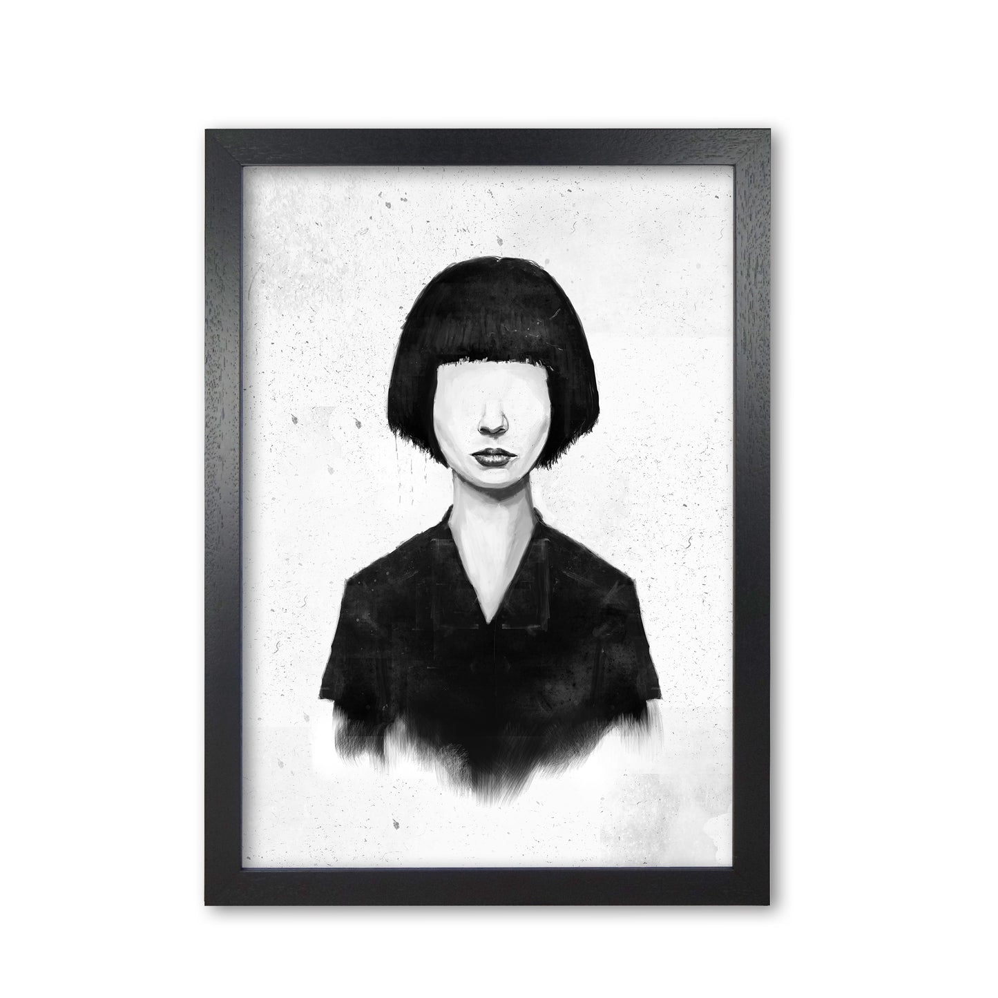 What You See Is What You Get Art Print by Balaz Solti Black Grain