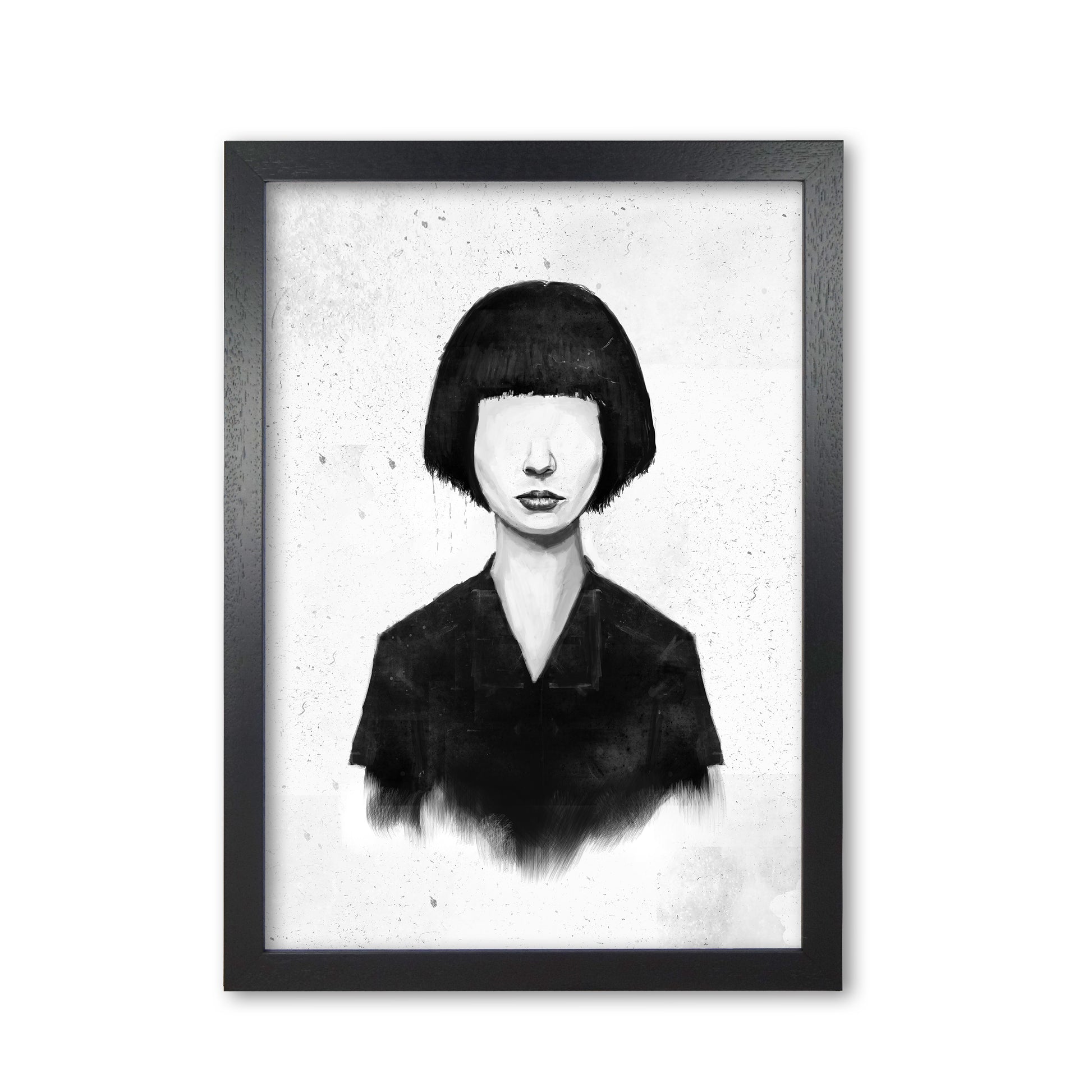 What You See Is What You Get Art Print by Balaz Solti Black Grain
