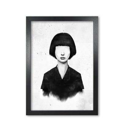 What You See Is What You Get Art Print by Balaz Solti Black Grain