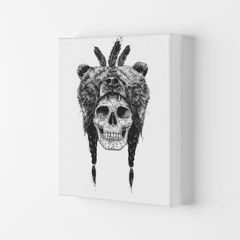 Dead Shaman B&W Gothic Art Print by Balaz Solti Canvas